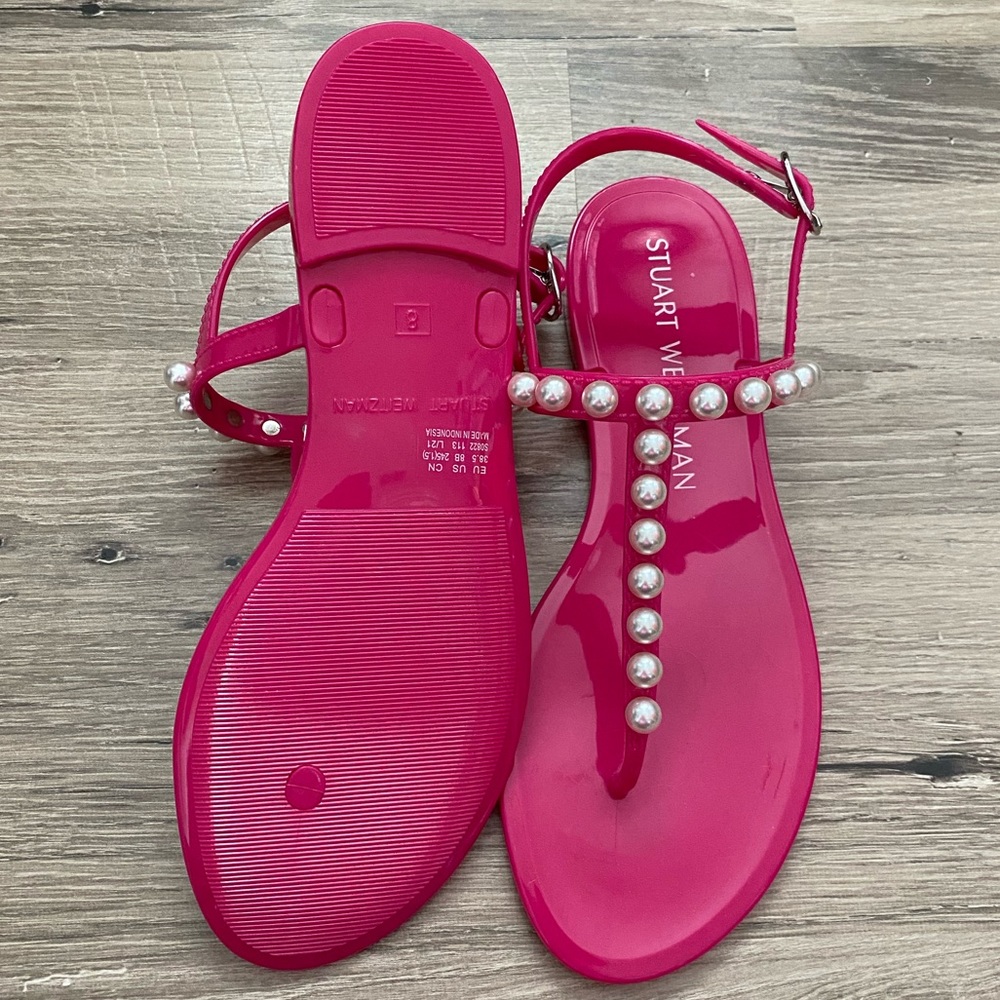 NEW STUART WEITZMAN GOLDIE JELLY SANDAL - Picture 2 of 6